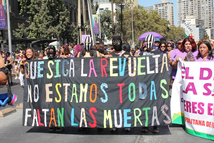 Una revuelta social en la que las feministas de Chile pasarán a la historia